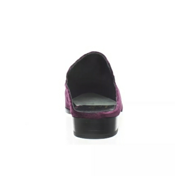Robert Clergerie Alice Purple Plum Velvet Slip on Mules Sz 5.5 New w/ Box - Picture 11 of 15